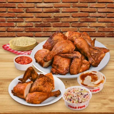 Paquete Familiar 10 Pz + 5 Pz Gratis - Pollo Pepe